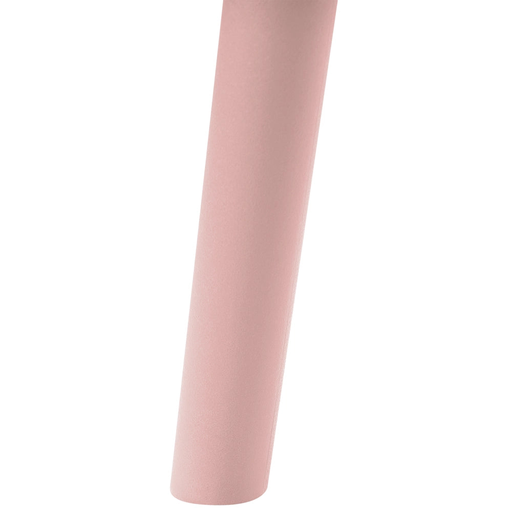 Set di 4 sedie da giardino in materiale sintetico rosa impilabili per interni ed esterni stile classico