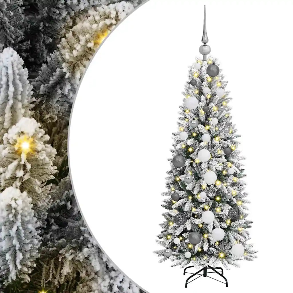 vidaXL Albero di Natale artificiale Bianco 120 cm PVC
