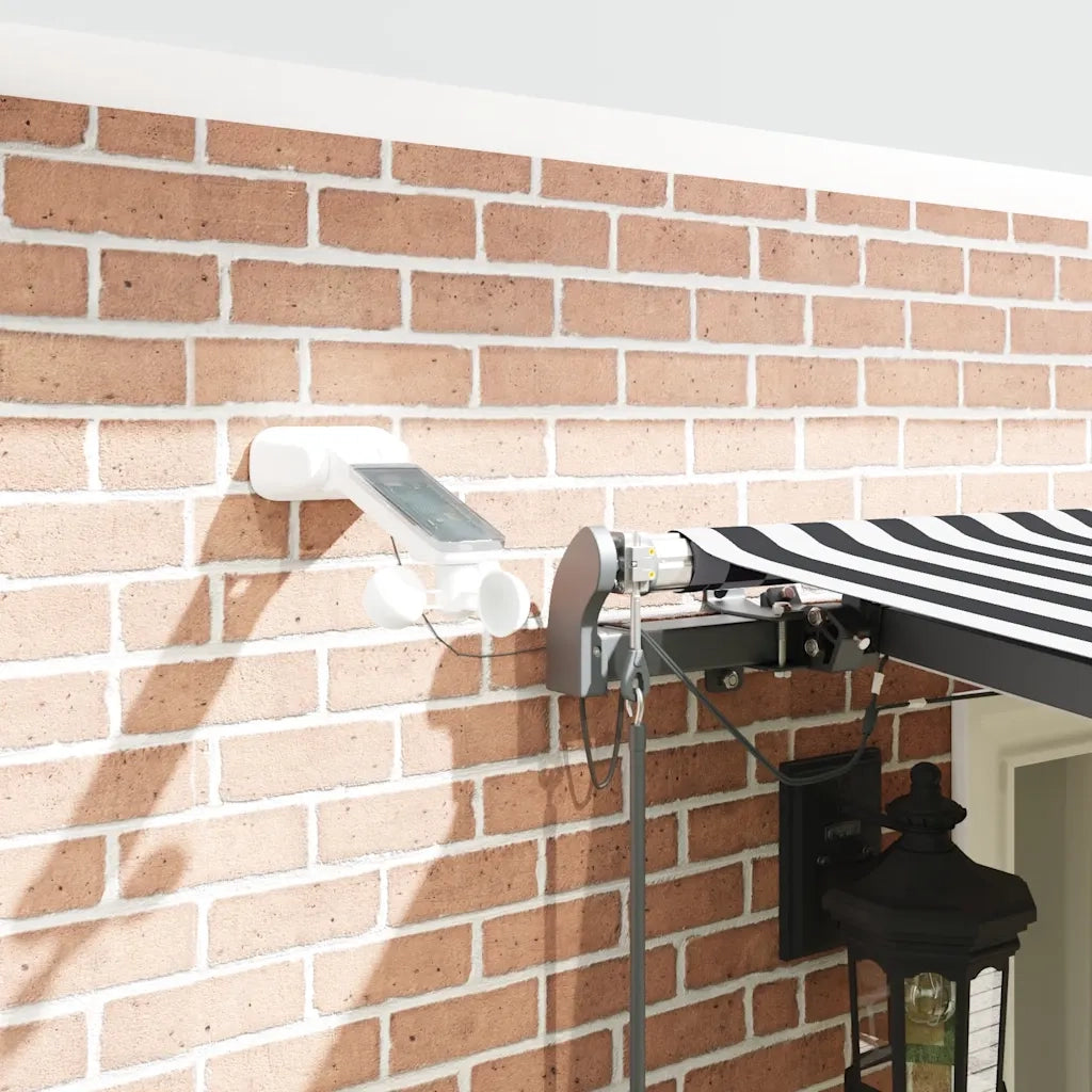 Tenda Retrattile Automatica LED Antracite e Bianco 600x300 cm 3310246