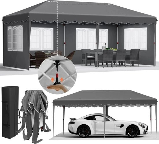 Pavilione da Festa 3x6 - Pavimento in Grigio - Opportuno - Impermeabile