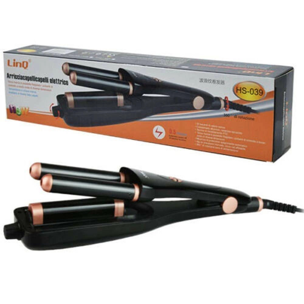 Trade Shop - Piastra In Ceramica Onde Per Capelli Ondulati Ferro Arricciacapelli Linq Hs-039 -