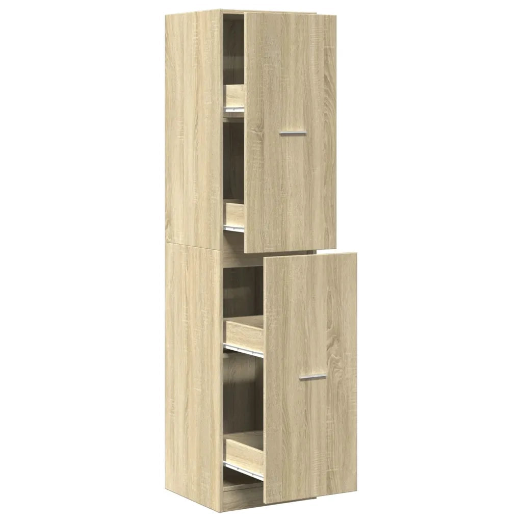 Armadietto da Farmacia Rovere Sonoma 40x41x174,5 cm Truciolato