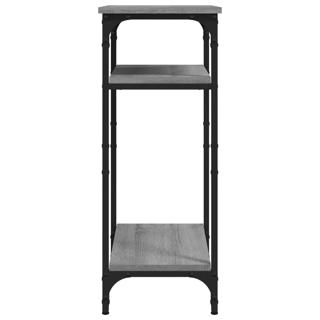Tavolino-Tavolino da soggiorno-Tavolo Grigio Sonoma 40x30x75 cm in Legno Multistrato