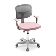Sedia da ufficio regolabile per bambini 54 x 50 x 91,5 cm moderno supporto lombare girevole PP rosa 20_0011127