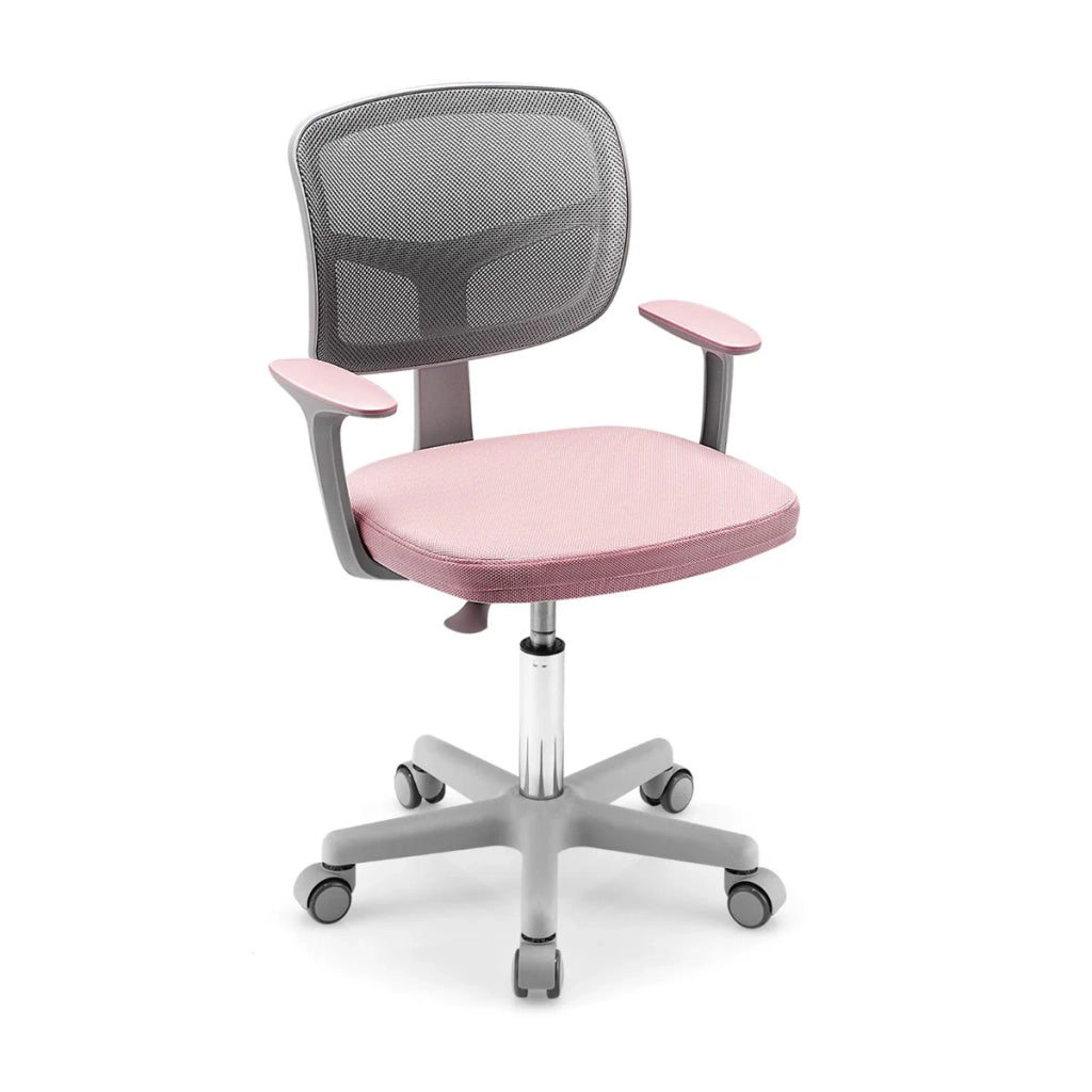 Sedia da ufficio regolabile per bambini 54 x 50 x 91,5 cm moderno supporto lombare girevole PP rosa 20_0011127