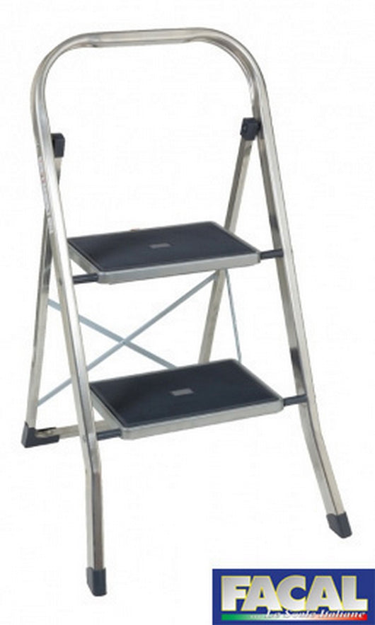 sgabello alluminio joker 2 a 2 gradini larghi cod:ferx.22931