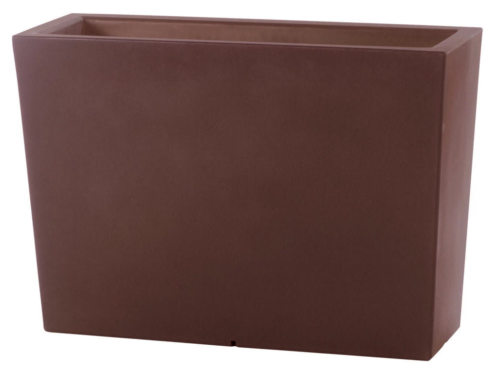 Vaso 50x36x70 cm in Polietilene Schio Cassa Alta 50 Bronzo