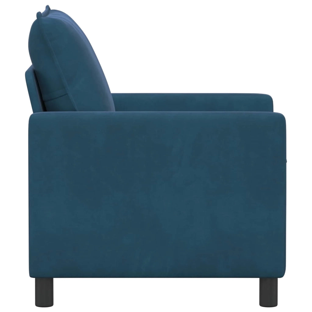 Divano Blu 76 x 81 x 87,5 cm Velluto