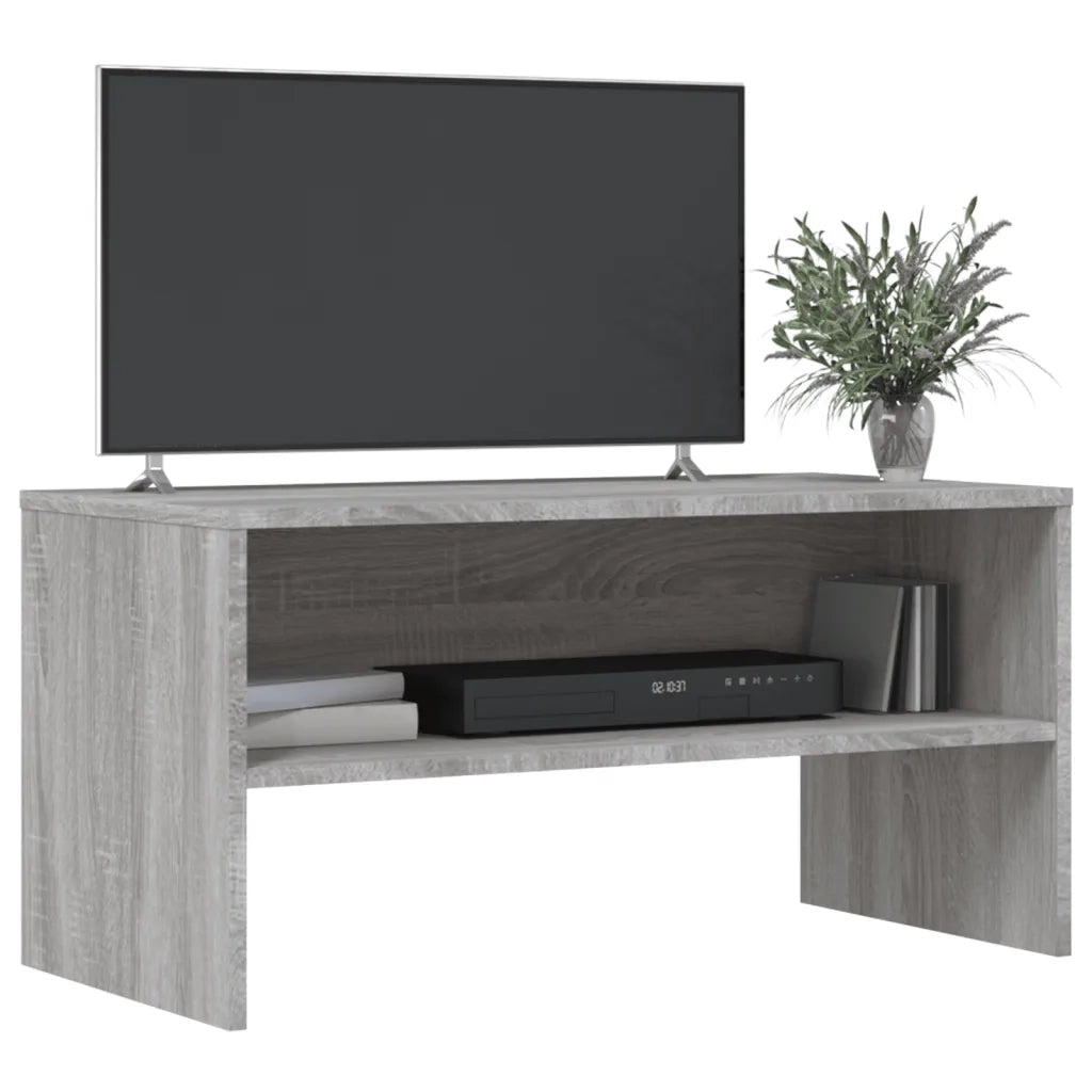 Mobile Porta TV Grigio Sonoma 80x40x40 cm in Legno Multistrato