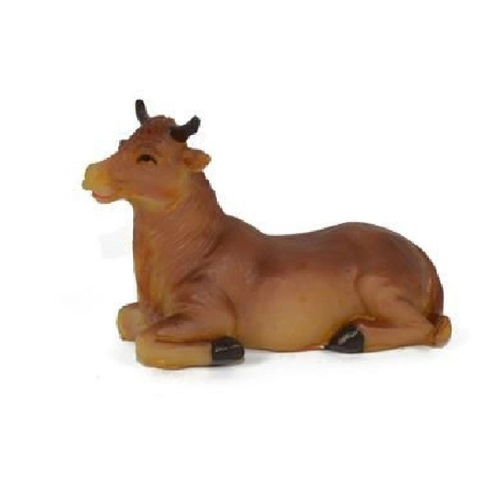 Trade Shop - Statuina Bue 4.5 Cm Per Presepe 12cm In Resina Decoro Natale Natalizio Nativita' -