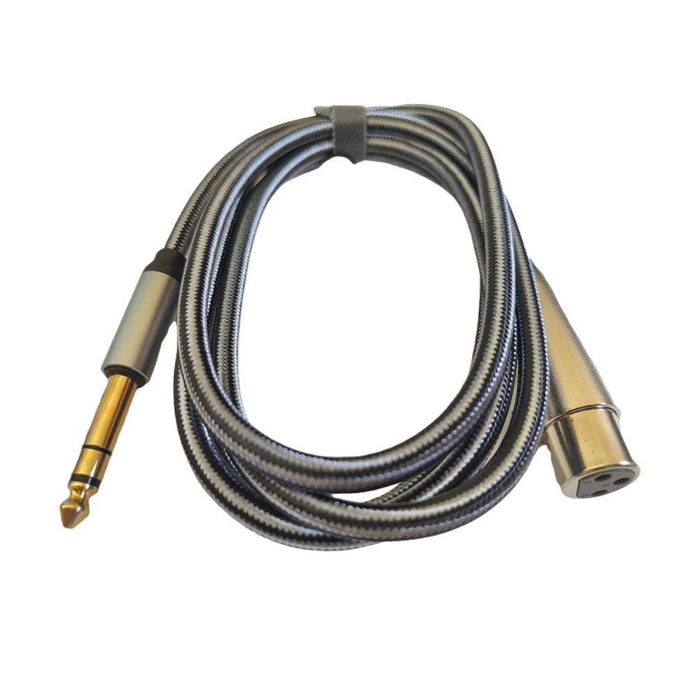 Trade Shop - Cavo Adattatore Audio 1.5mt Microfono Xlr Femmina A Trs Maschio Da 6,35mm Kl6305 -