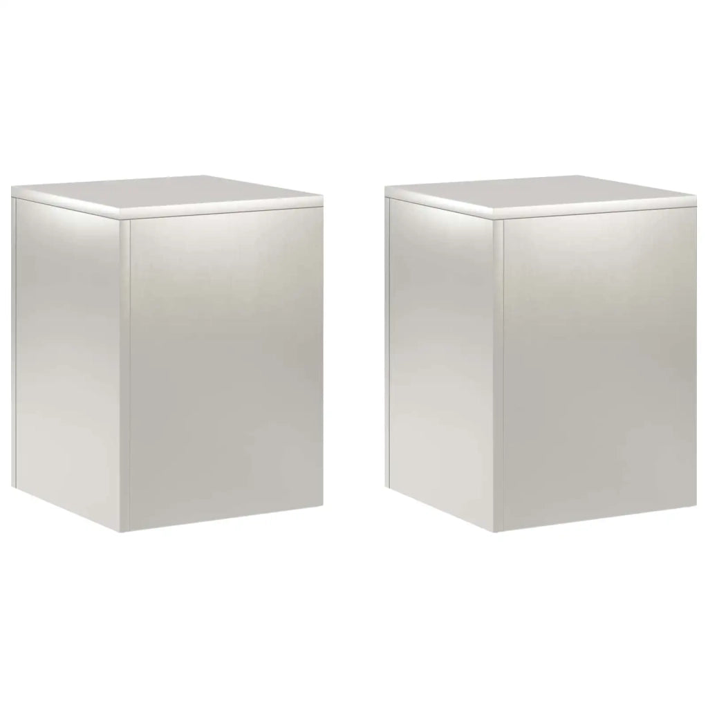 Supporto per piante 2 pcs Argento 30 x 30 x 40 cm Acciaio 8012469