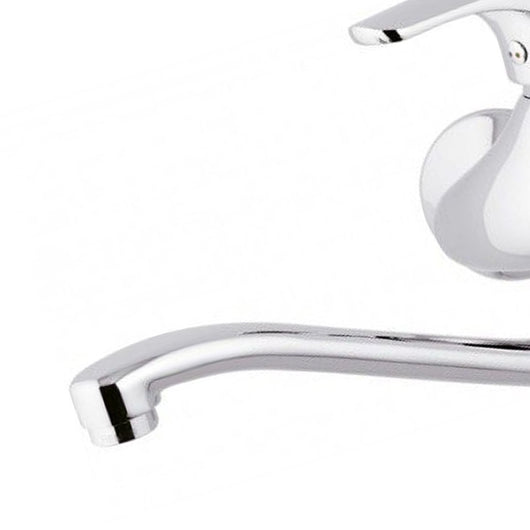 Rubinetto lavello a muro con bocca a s girevole - serie project