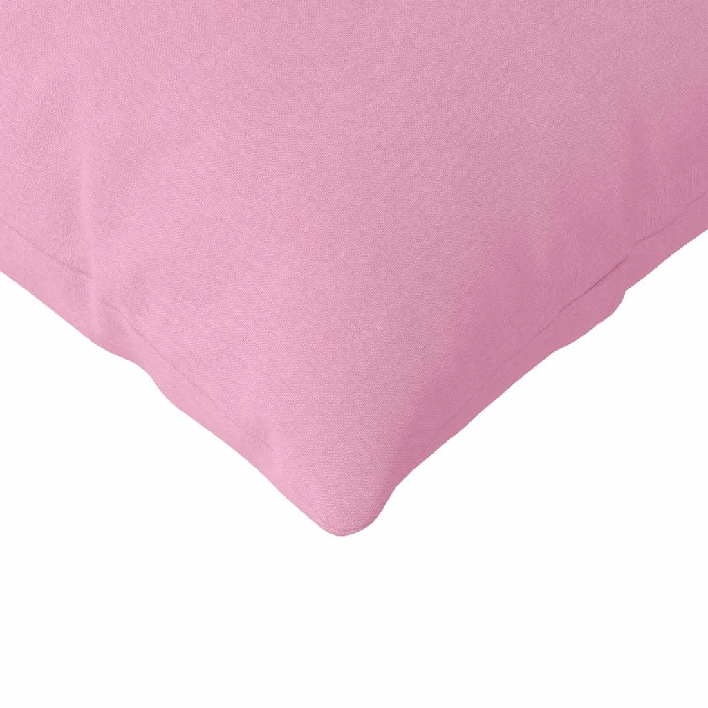 Cuscini da Divano 2 pz | Cuscini per sedie Rosa 200 x 40 cm Tessuto