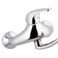 Rubinetto lavello a muro con bocca a s girevole - serie project