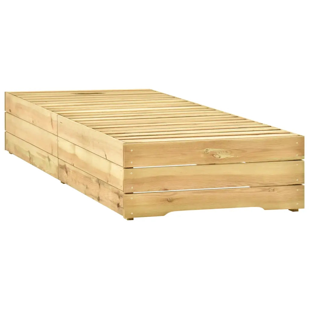 Lettino Prendisole in Legno di Pino Impregnato cod mxl 8310