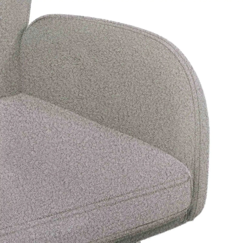 Sedie da pranzo girevoli 2 pcs Bouclé Grigio Chiaro 42034330