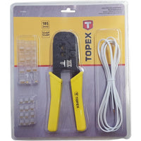 Topex 32d408 pinza per terminali li telefonici da 6p, 8p ds