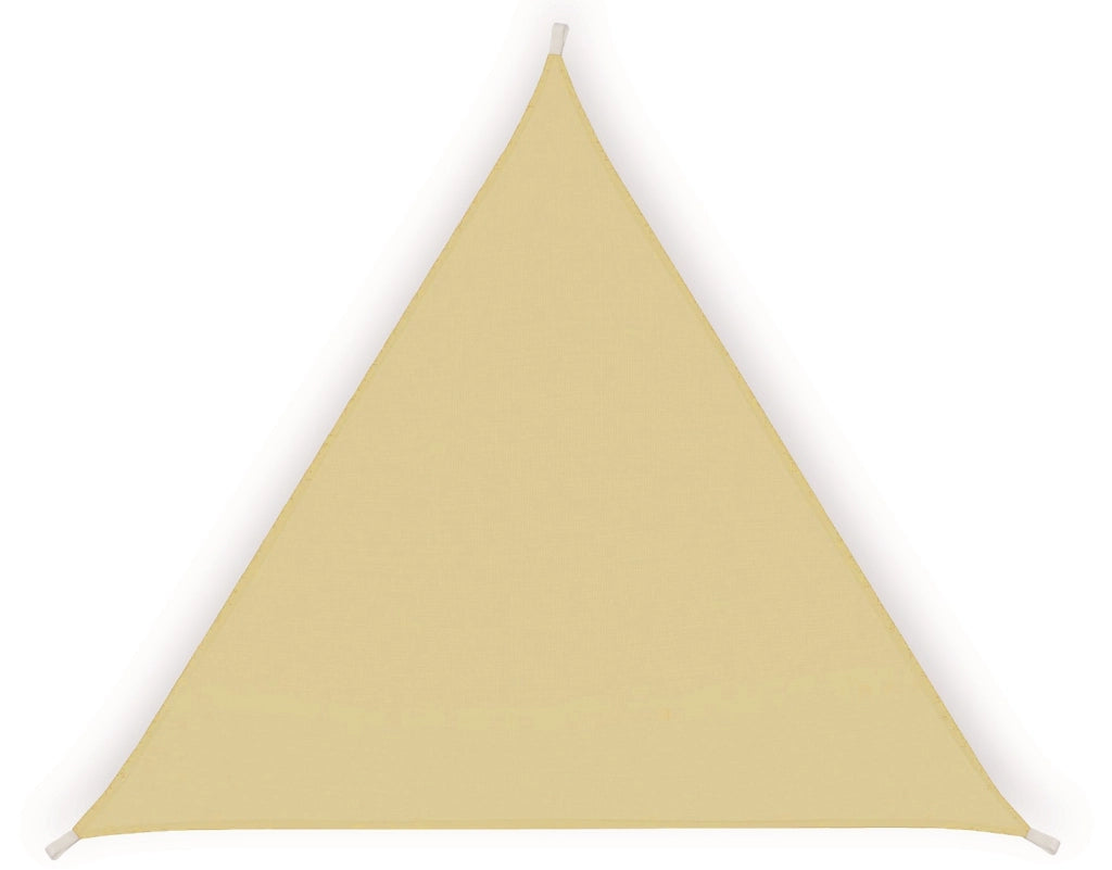 Tenda a vela parasole, ombreggiante, in poliestere impermeabile 5x5x5mt beige Fredi