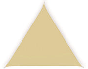Tenda a vela parasole, ombreggiante, in poliestere impermeabile 5x5x5mt beige Fredi