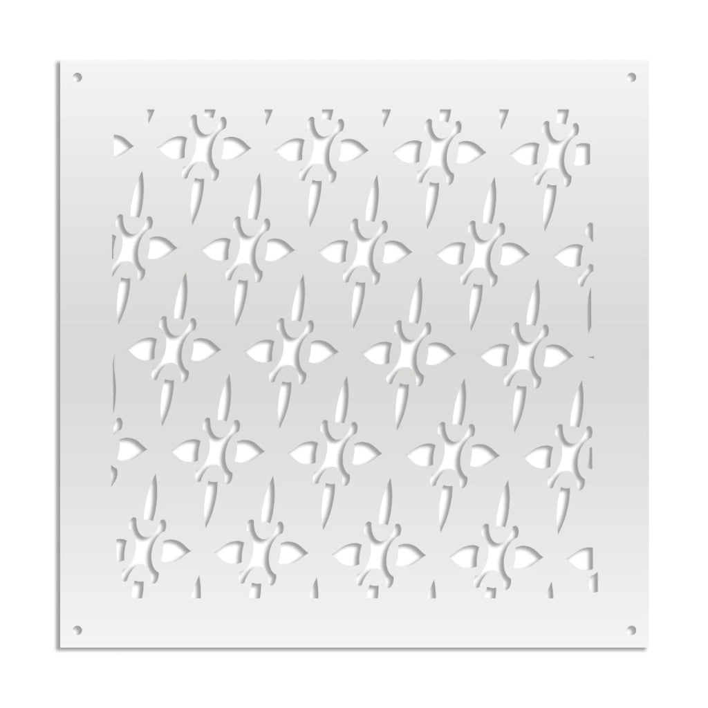 ZED - Pannello in PVC traforato - Parasole Colore: bianco, Misura: 73x73 cm