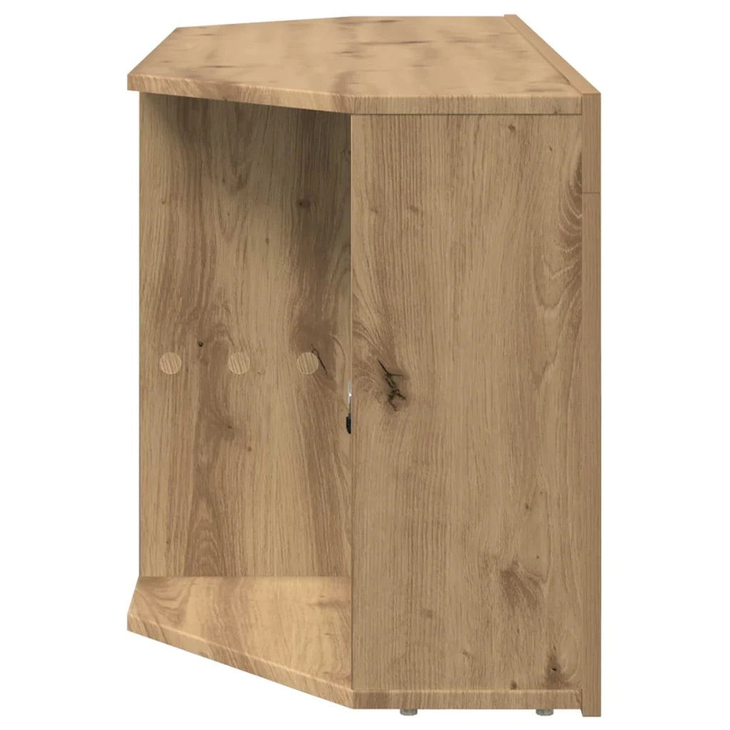 Mobile TV LED Angolare Rovere artigianale 100 x 40 x 50 cm 889804