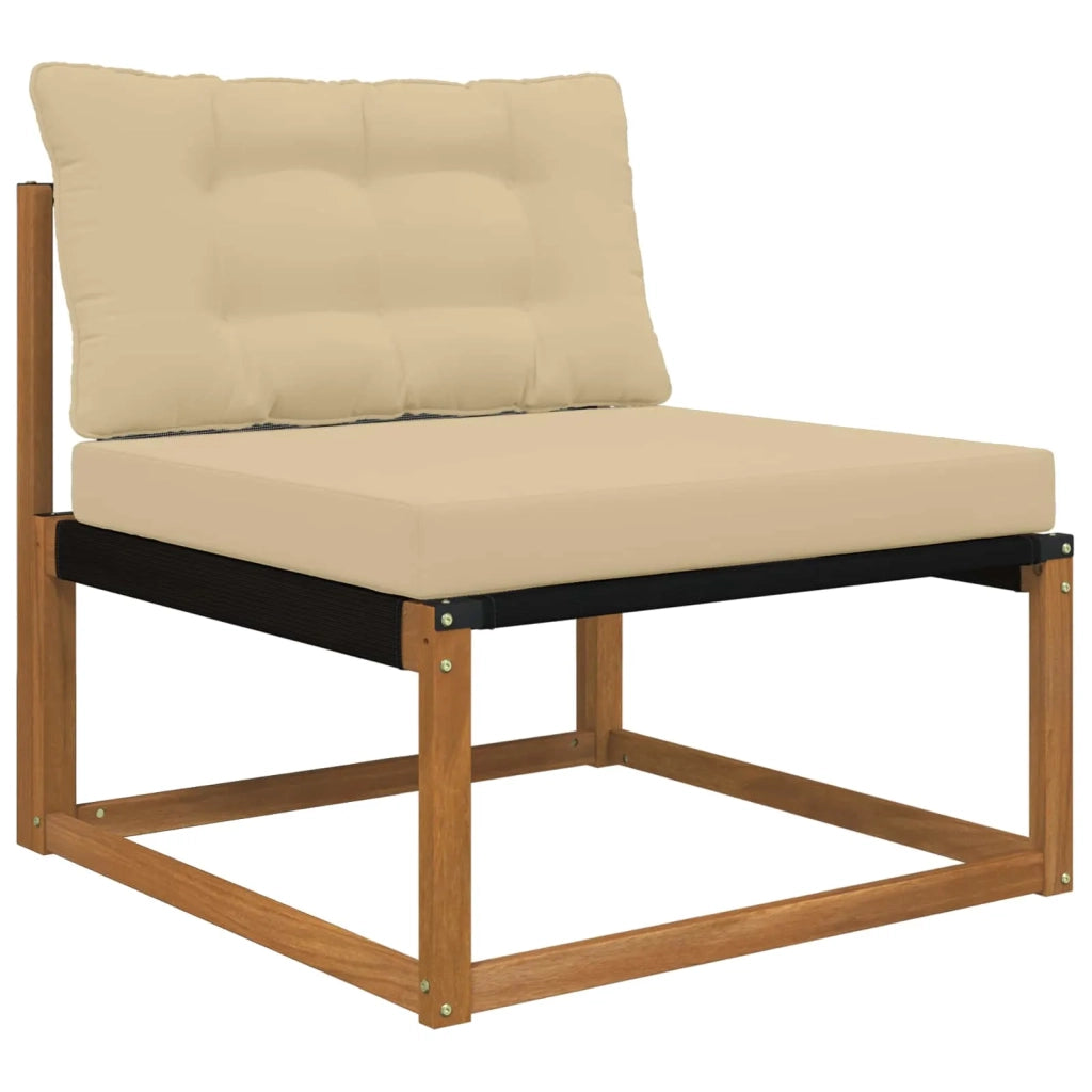 Cuscino per divano da esterno 2 pcs Beige Poliestere