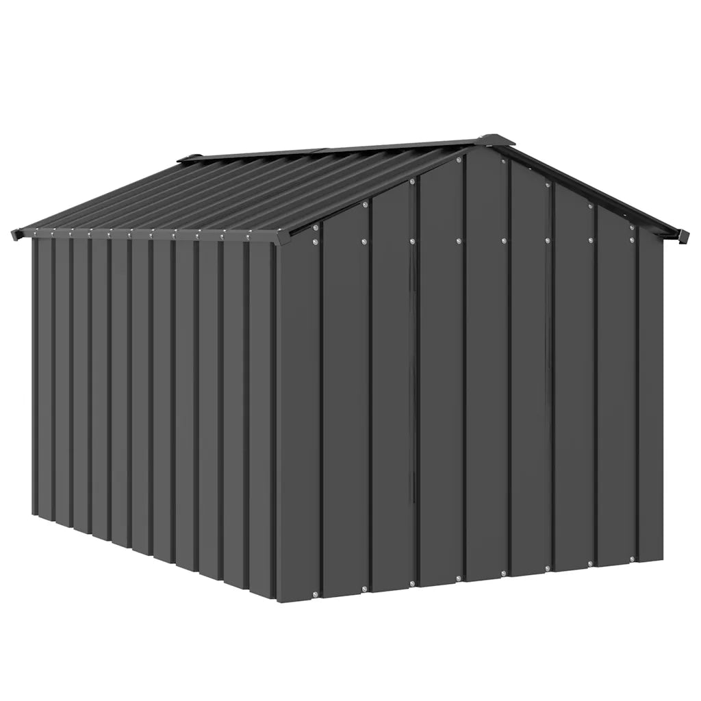 vidaXL Casetta per Cani con Tetto 113x153x101 cm Acciaio Zincato