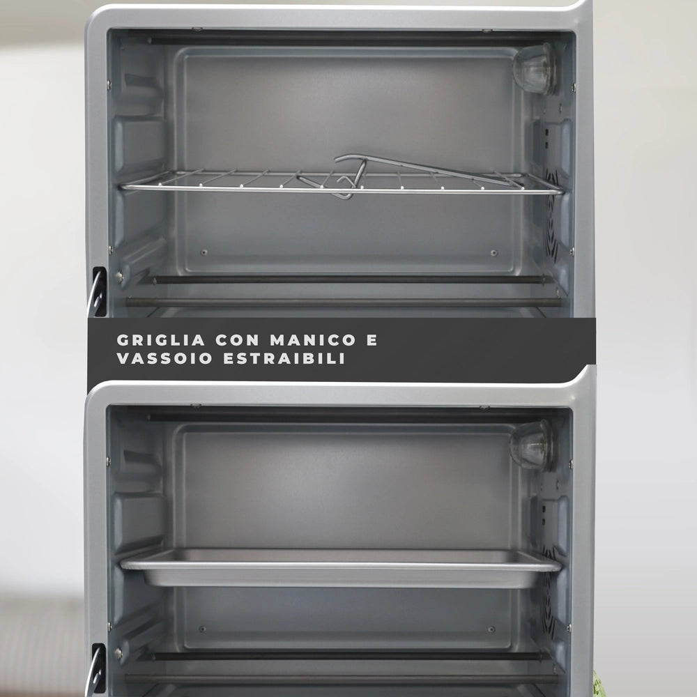 HIGH-TECH FORNO ELETTRICO VENTILATO 1280 W CON CAPIENZA DA 21 LT