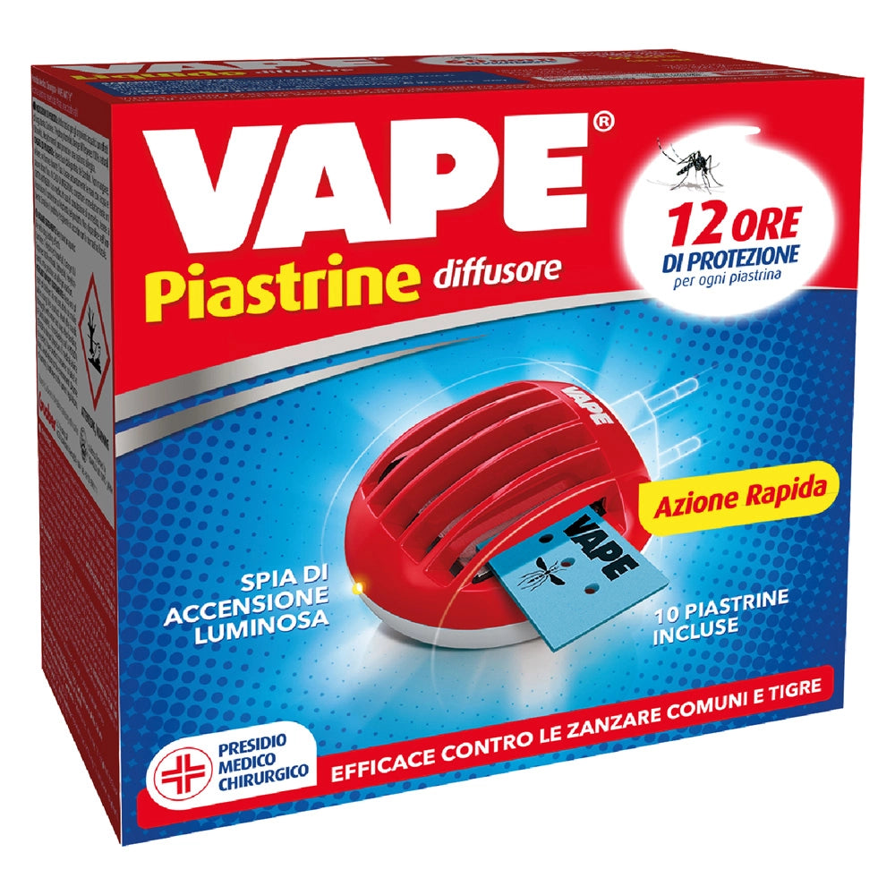 Antizanzare elettrico con 10 piastrine