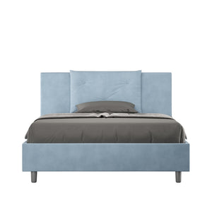 Letto Matrimoniale Francese 140x210 cm con Rete Appia Azzurro
