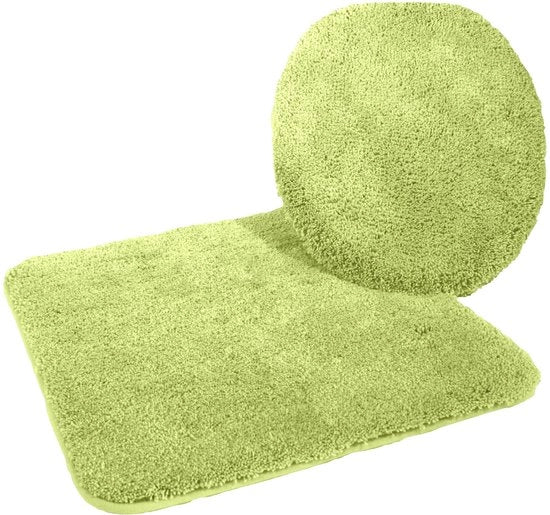 Kit di pulizia per bagno 2-in-1, composto da un set di 47x50 cm per pulire il vetro e un tappeto di 50x55 cm senza spazio per le caviglie.