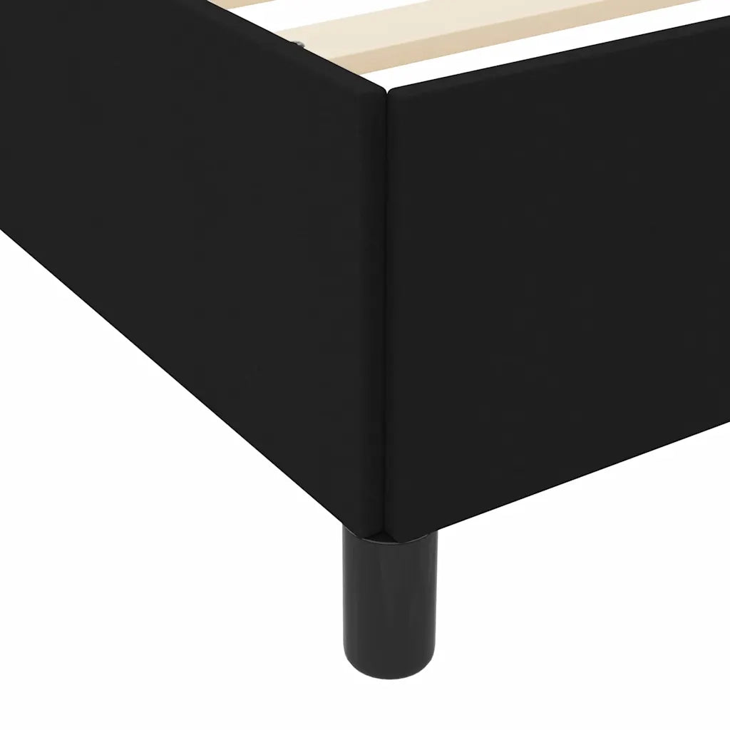 vidaXL Letto a molle Nero e Nero 160 x 200 cm