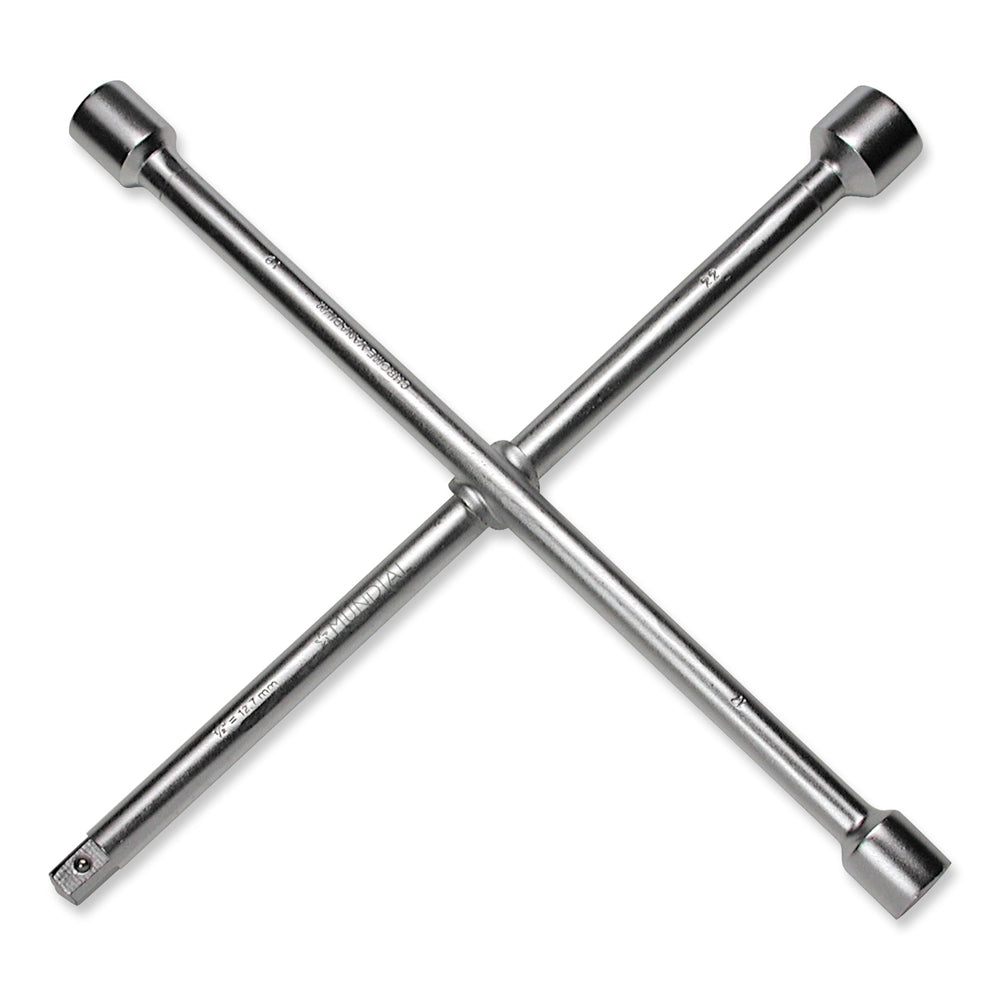 CHIAVE A CROCE SMONTA RUOTE PER CAMION FURGONI 17-19-22mm 1/2" MASCHIO MUNDIAL 1336.179