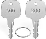 Chiave per slot bagagli TSA - Universale approvata - Set da 2 pezzi - Compatibile con TSA 007 e 002 - Per slot principali - Adatta per valigette con slot a combinazione