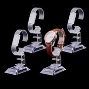 Sostegno per orologi in vetroacrilico da 4 pezzi - Altezza 10,2-12,2 cm - Larghezza 5,6 cm - Ideale per regali