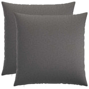 Federa 2 pz HEERLEN Grigio Chiaro 60 x 60 cm Tessuto 912517