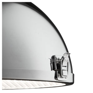 Sospensione Contemporanea Louisiana Acciaio Cromo Policarbonato 1 Luce E27