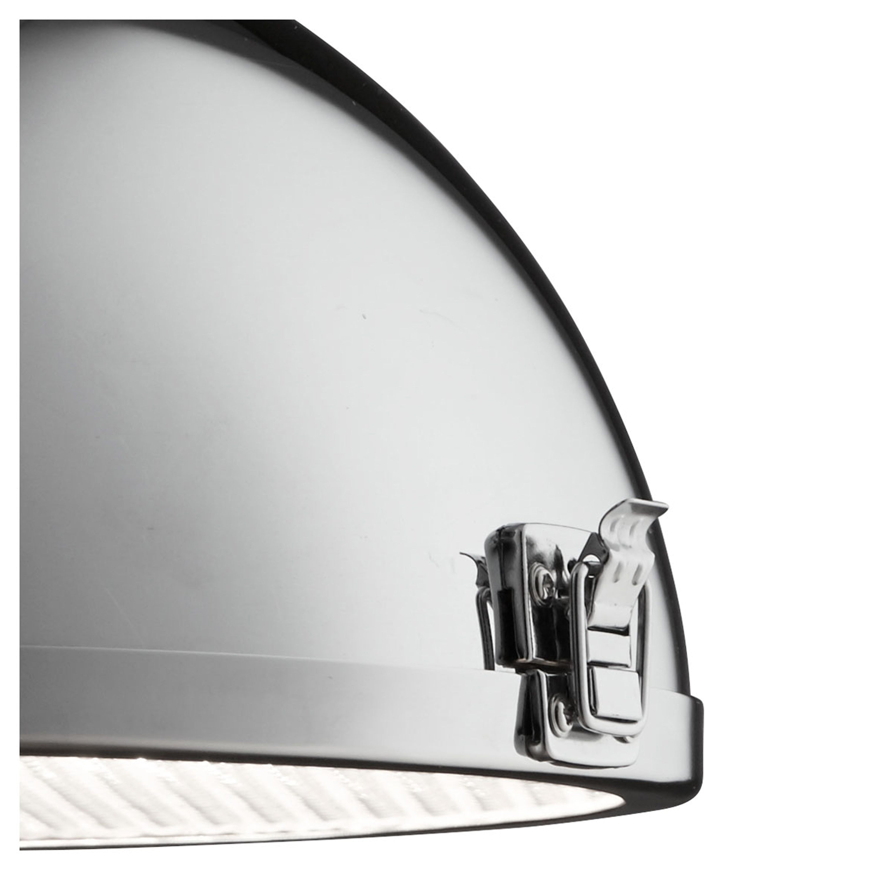 Sospensione Contemporanea Louisiana Acciaio Cromo Policarbonato 1 Luce E27