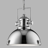 Sospensione Contemporanea Louisiana Acciaio Cromo Policarbonato 1 Luce E27