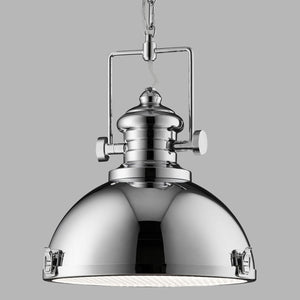 Sospensione Contemporanea Louisiana Acciaio Cromo Policarbonato 1 Luce E27