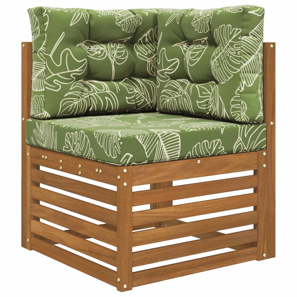 Cuscino per divano da esterno 3 pcs Design a foglia Poliestere