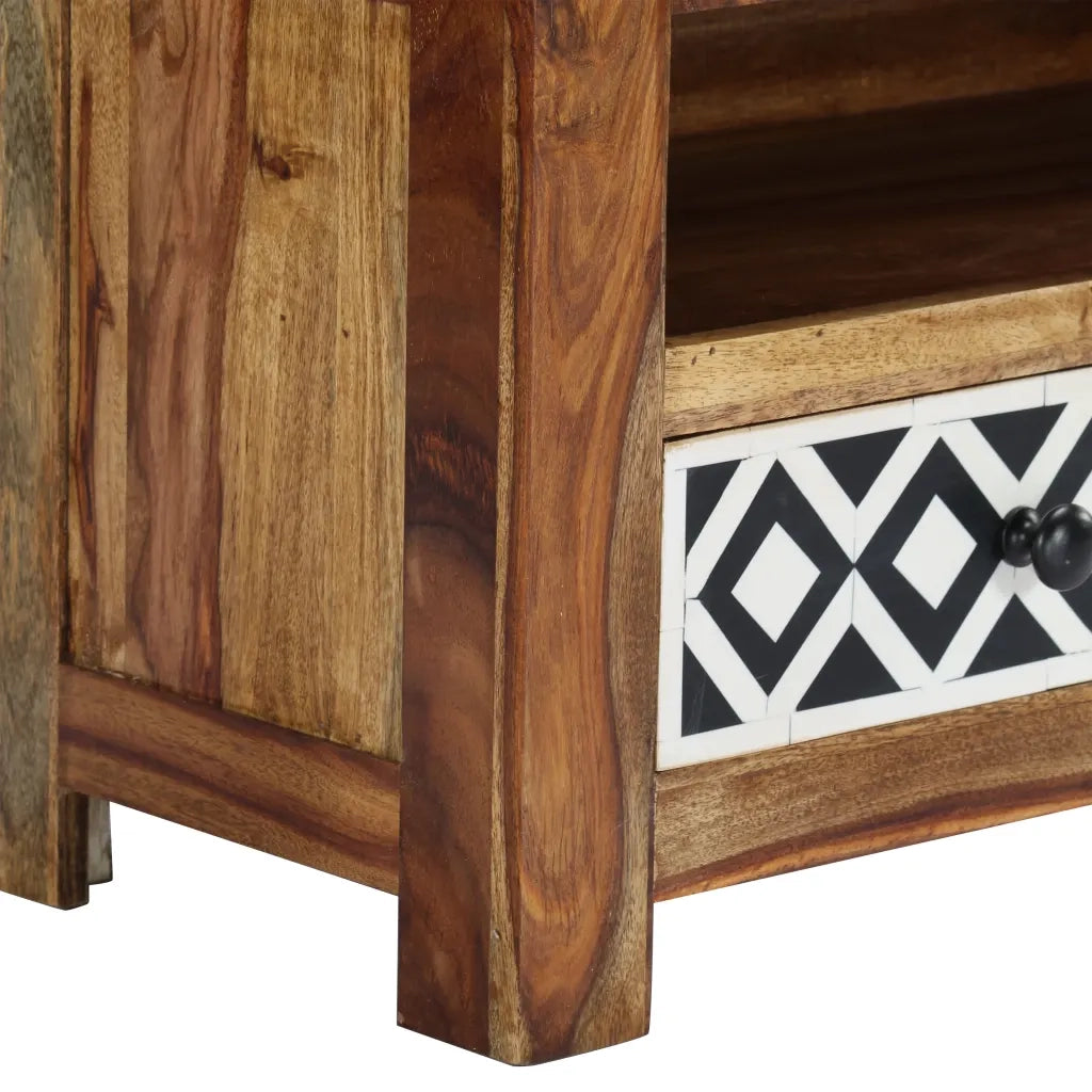 Mobile Porta TV 120x30x40 cm in Legno Massello di Acacia 248093