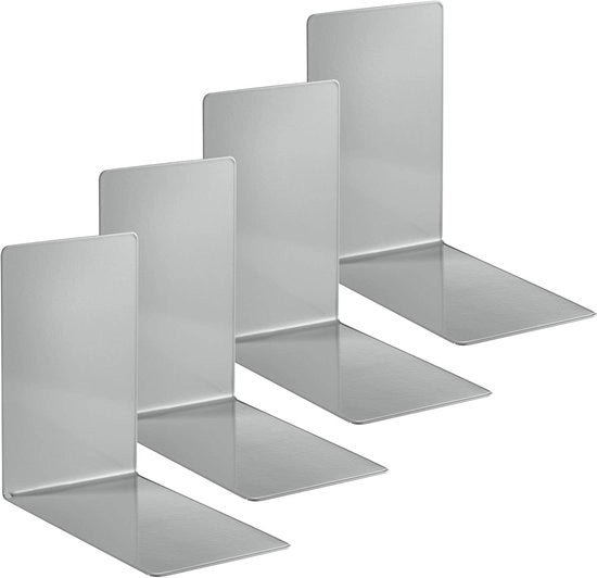 Sostegni in metallo - 4 pezzi - grigio - 14 x 14 x 8,5 cm