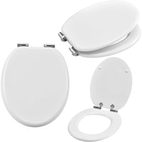 [neu.haus] sedile copri wc con abbassamento automatico [bianco]