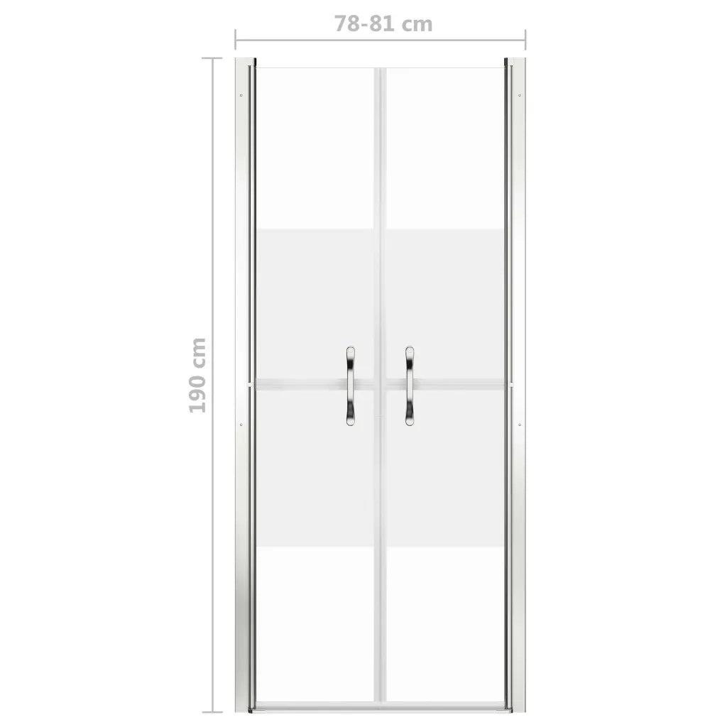 Porta per Doccia in ESG Semi-Satinato 81x190 cm 148787