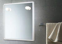 gedy 8001 specchio con luci 55x60 cm bianco cod:ferx.22993