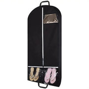Sacchetto per camicia e giacca con tasca per riporre durante i viaggi, vetrina trasparente, sacchetto per abiti unisex appeso