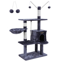 Tiragraffi Valora Albero per gatti in velluto e corda di sisal per interni di casa