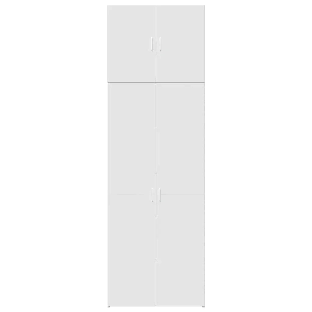 Credenza | Madia | Buffet da pranzo | Armadio da pranzo Bianca 80x42,5x249 cm in Legno Multistrato